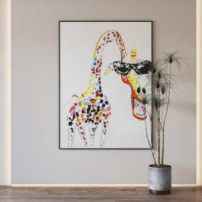 现代简约卡通挂画3D模型下载